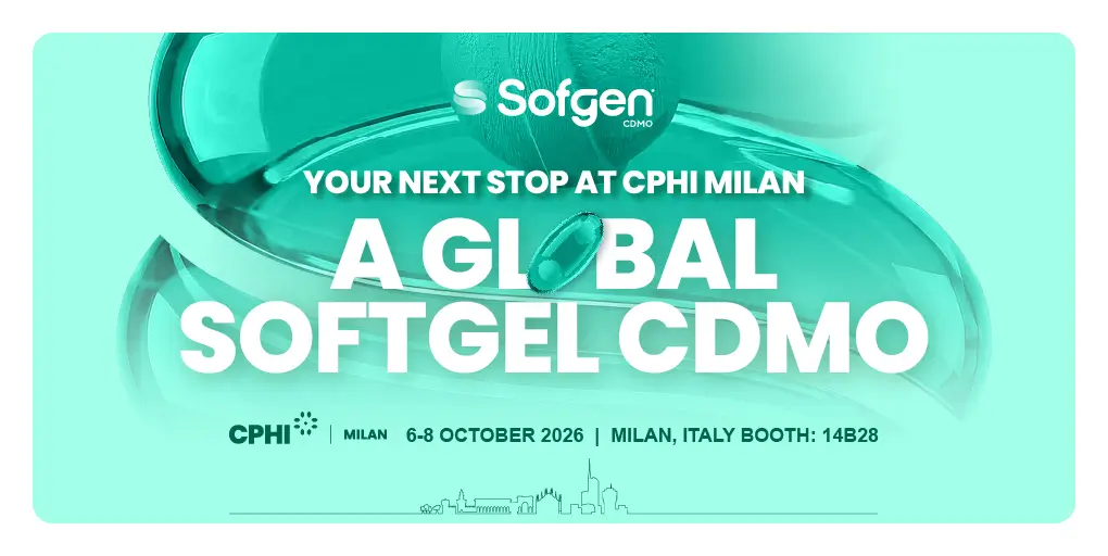 The World Has a New Global Softgel CDMO: Sofgen Pharma makes its international debut at CPHI Milan